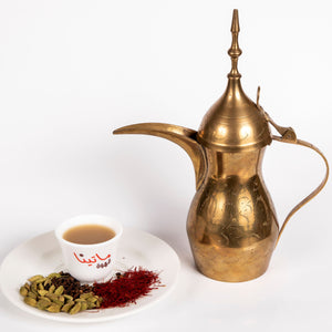 serving set of the authentic Arabic coffee with dallah and 7cl cup
